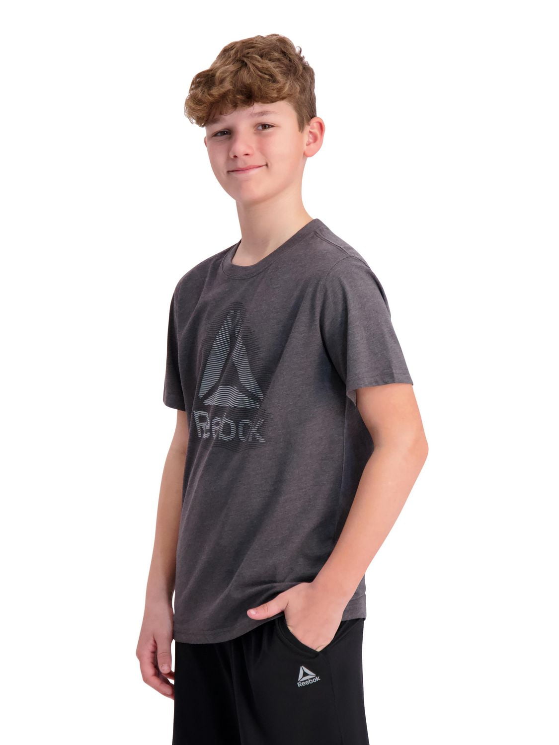 Reebok Boys Elastic Short Sleeve Graphic Tee