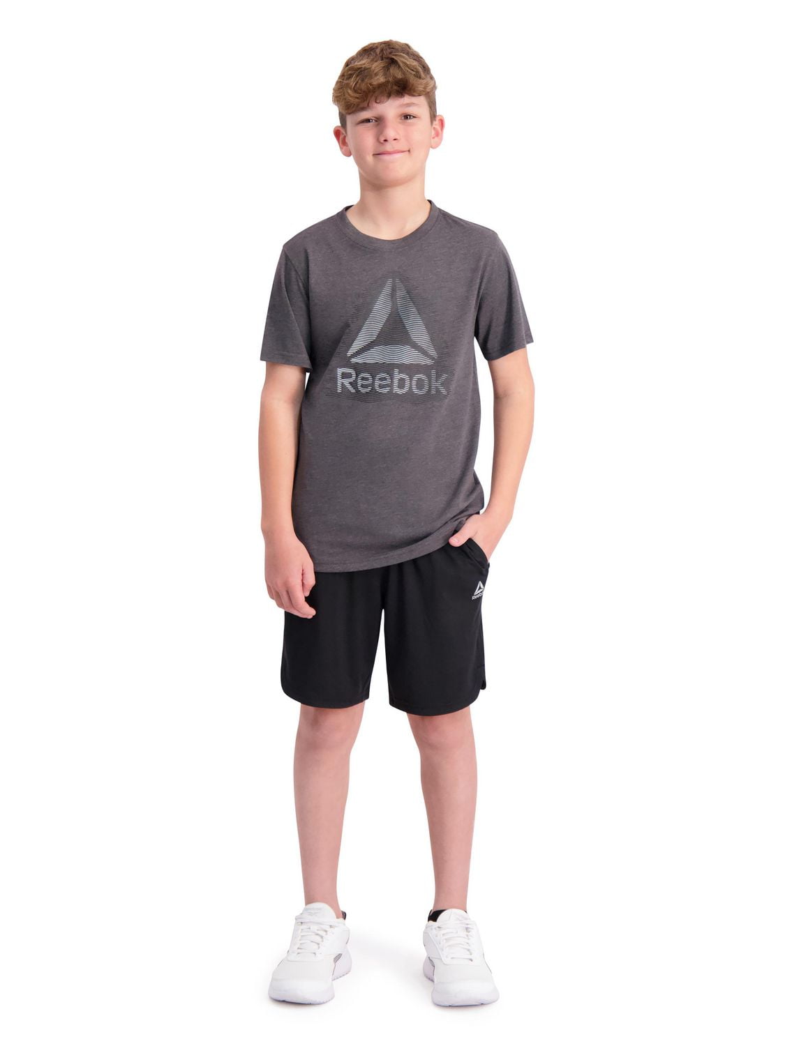 Reebok Boys Elastic Short Sleeve Graphic Tee
