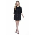 thumbnail image 1 of Jeaniologie ™  Button Front Dress - Black, 1 of 6