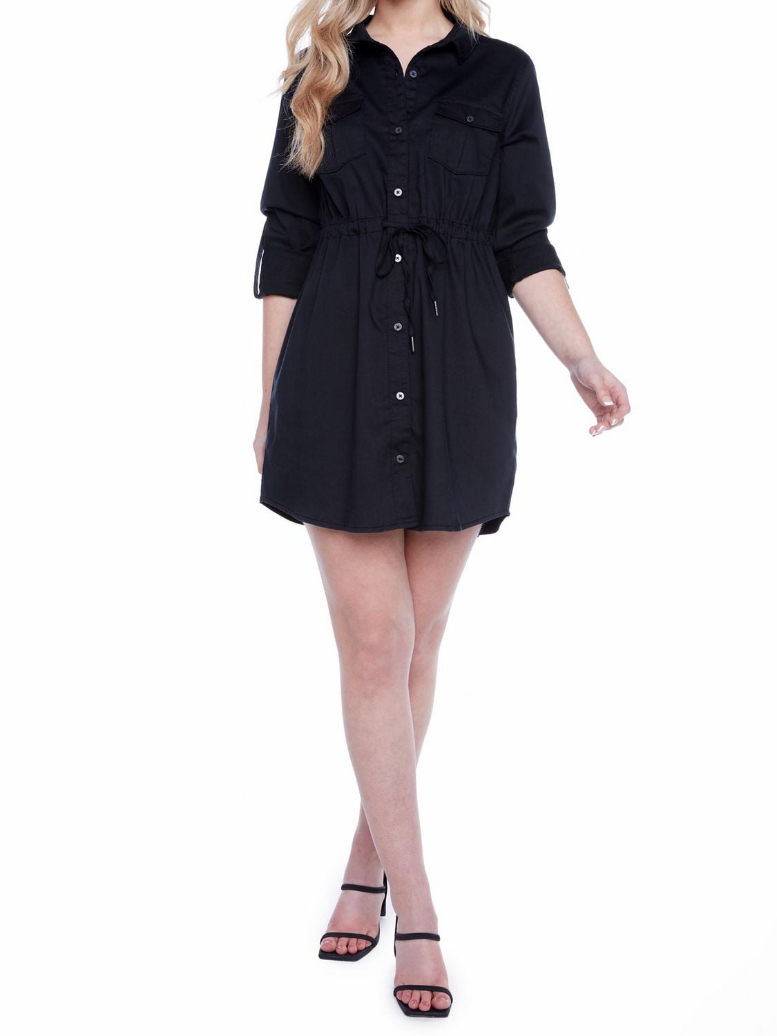 Jeaniologie ™  Button Front Dress - Black
