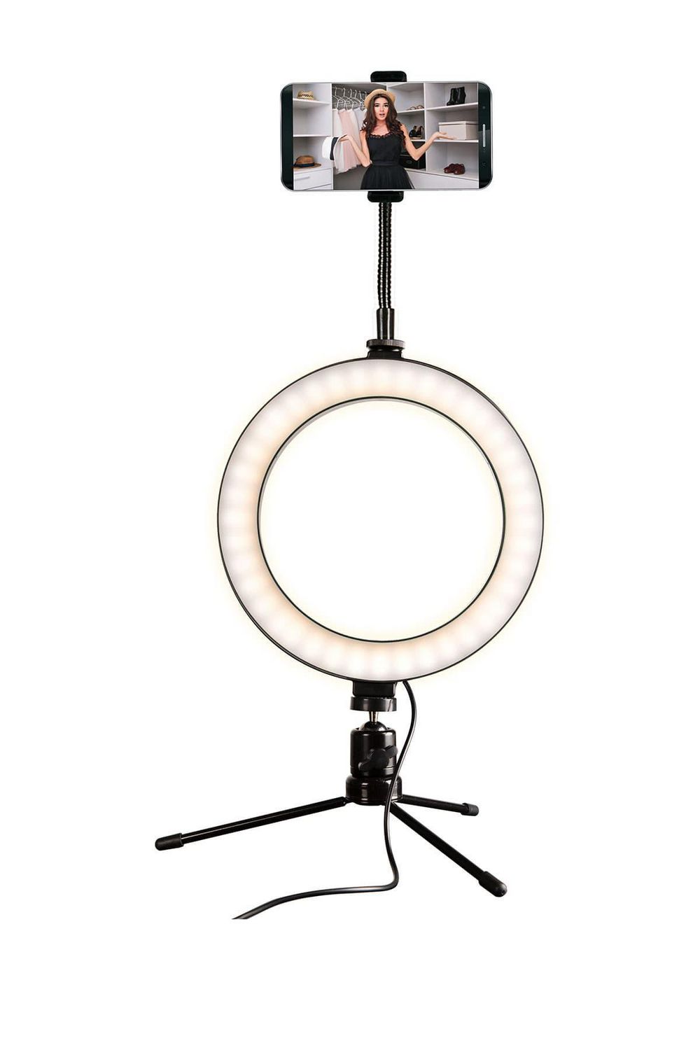 Dual Arm Dimming LED Studio Ring Light – julessvanities
