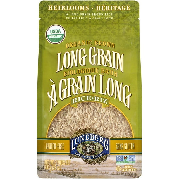 Riz brun biologique à grains longs de Lundberg