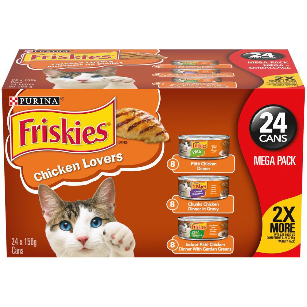 Friskies Chicken Lovers Wet Cat Food Variety Pack Walmart Canada