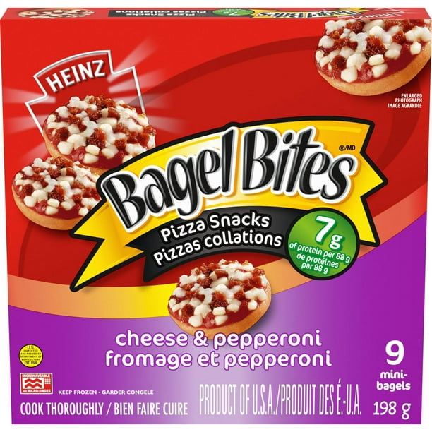 Bagel Bites Cheese And Pepperoni Frozen Pizza Snack Walmartca 