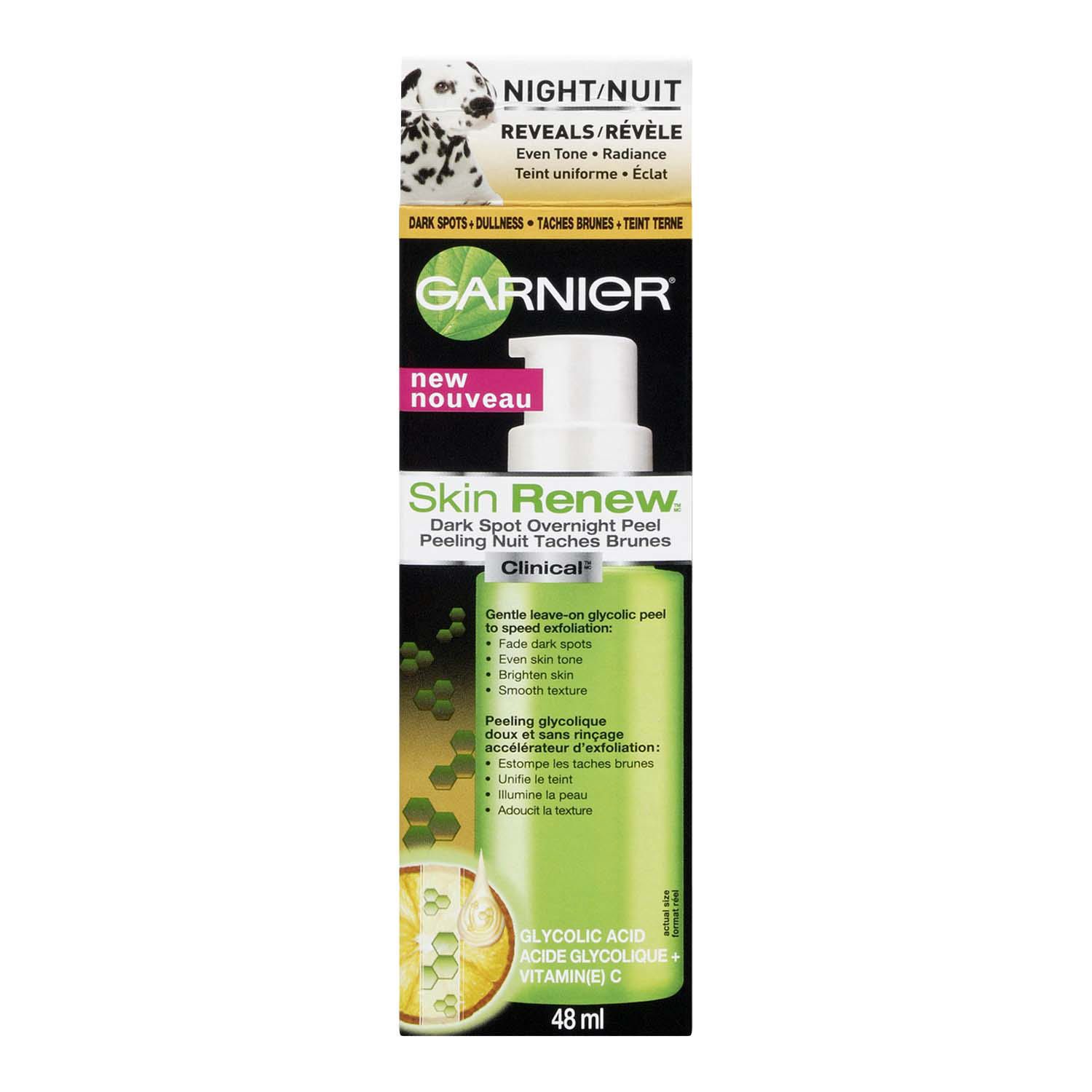 Garnier Skin Renew Clinical Dark Spot Glycolic Acid Overnight Peel Walmart Canada
