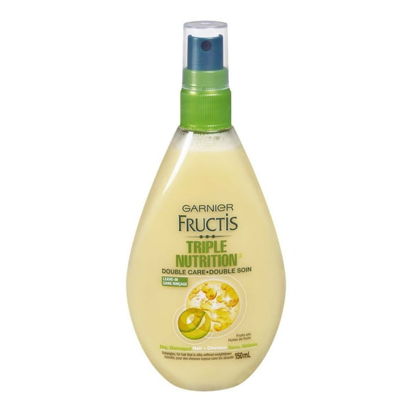 Garnier Fructis, Triple Nutrition Double Care Treatment, Hair Oil, Repairs And Softens Hair, 150 mL