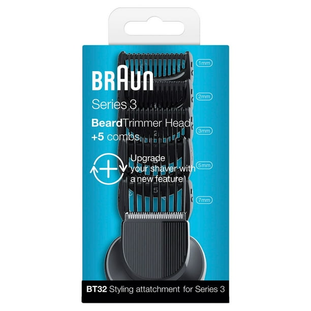 Tête de tondeuse et 5 sabots Braun Series 3 Shave&Style BT32 2 étapes faciles pour améliorer votre rasoir avec une nouvelle fonction