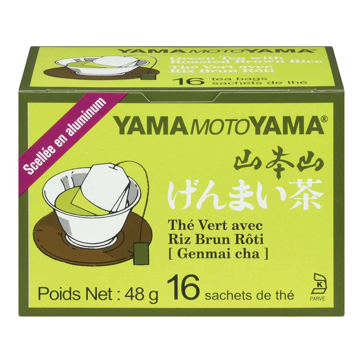 Yamamotoyama Genmai Cha Green Tea with Roasted Brown Rice 16 Bags