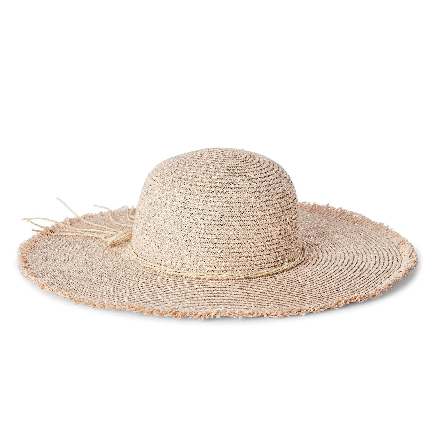 beige floppy hat