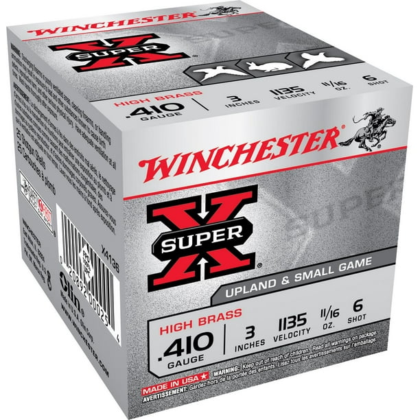 Winchester Munition Super-X de haut volume, calibre 410