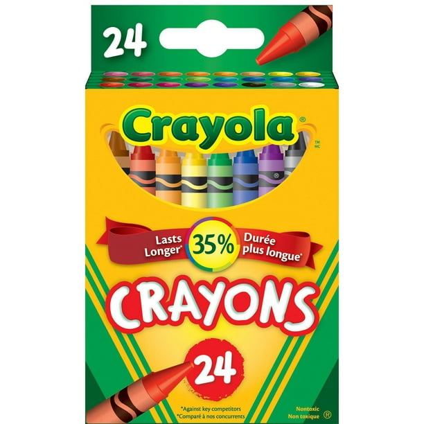 24 craies de cire Crayola 8mm