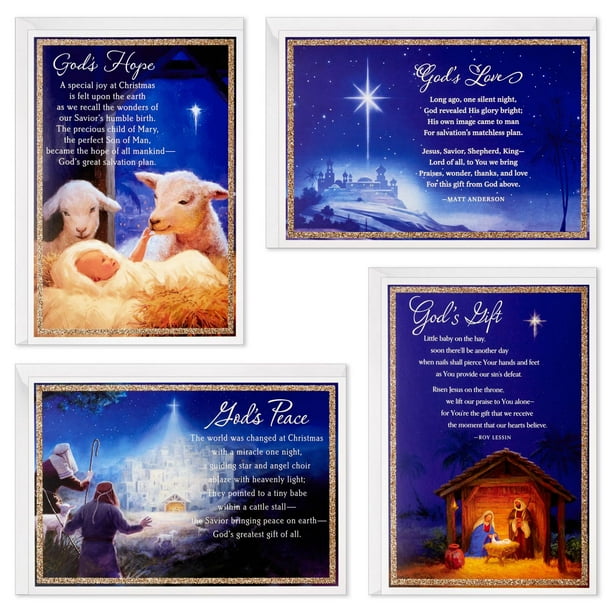 DaySpring Blue Boxed Christmas Cards Assortment, Pack of 36 - Walmart.ca