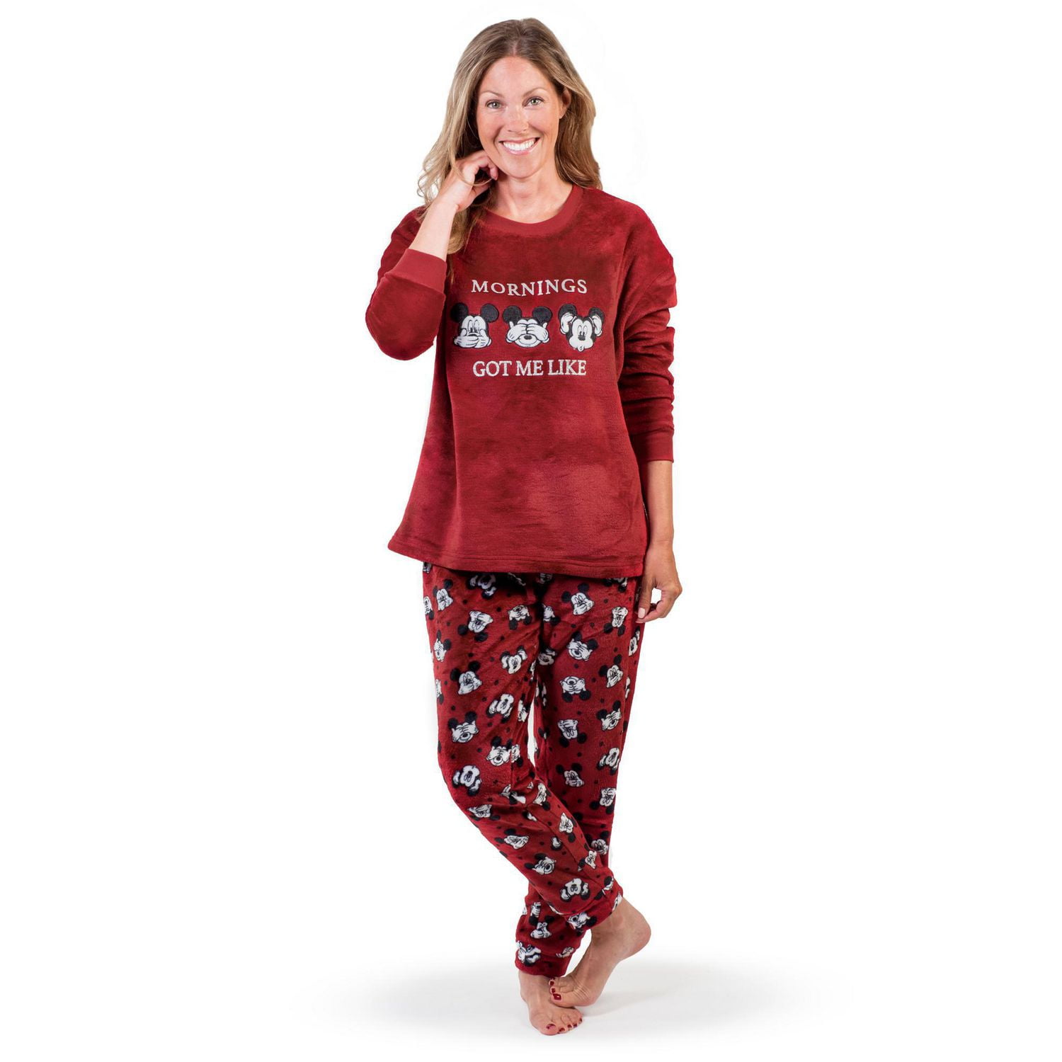 Prestigez Mickey Pack of 2 Women's Fleece Pajama Pants Sleepwear Bottoms,  Red/Blue, XX-Large : : Clothing, Shoes & Accessories