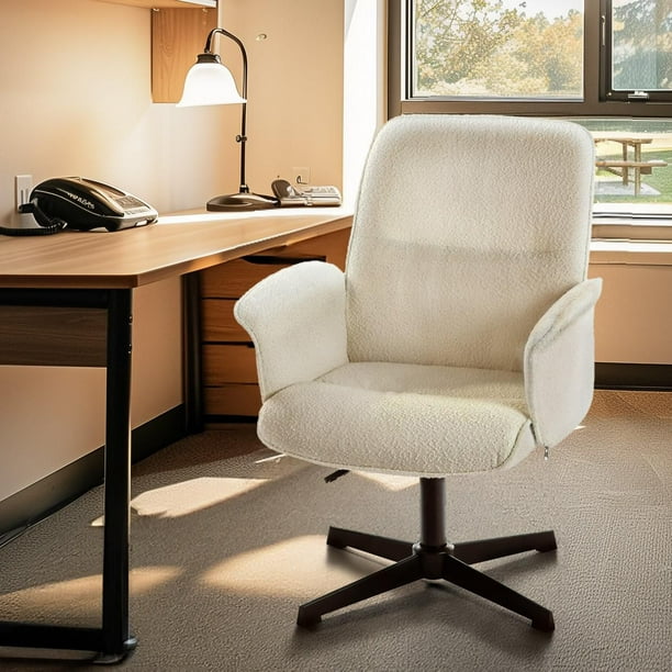 Homy Casa Office Chair with Biscuit Tufted Swivel Adjustable Height for ...