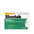 thumbnail image 2 of Sinutab Extra Strength Sinus Caplets, Daytime, Relieves Sinus congestion & other Sinus symptoms, 24 Caplets, 2 of 6