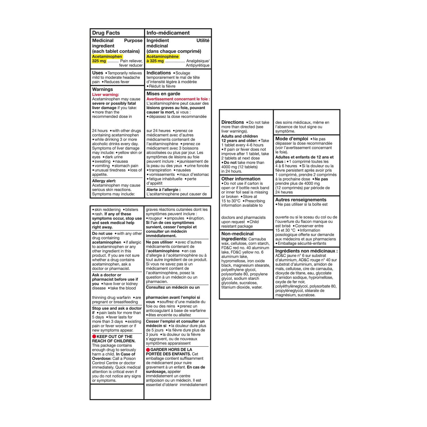 Tylenol Regular Strength Pain Relief Acetaminophen 325mg EZTabs, 120 Count