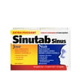 thumbnail image 2 of Sinutab Extra Strength Sinus Caplets, Daytime & Nighttime, Convenience, Relieves Sinus congestion & other Sinus symptoms, 24 Caplets, 2 of 5