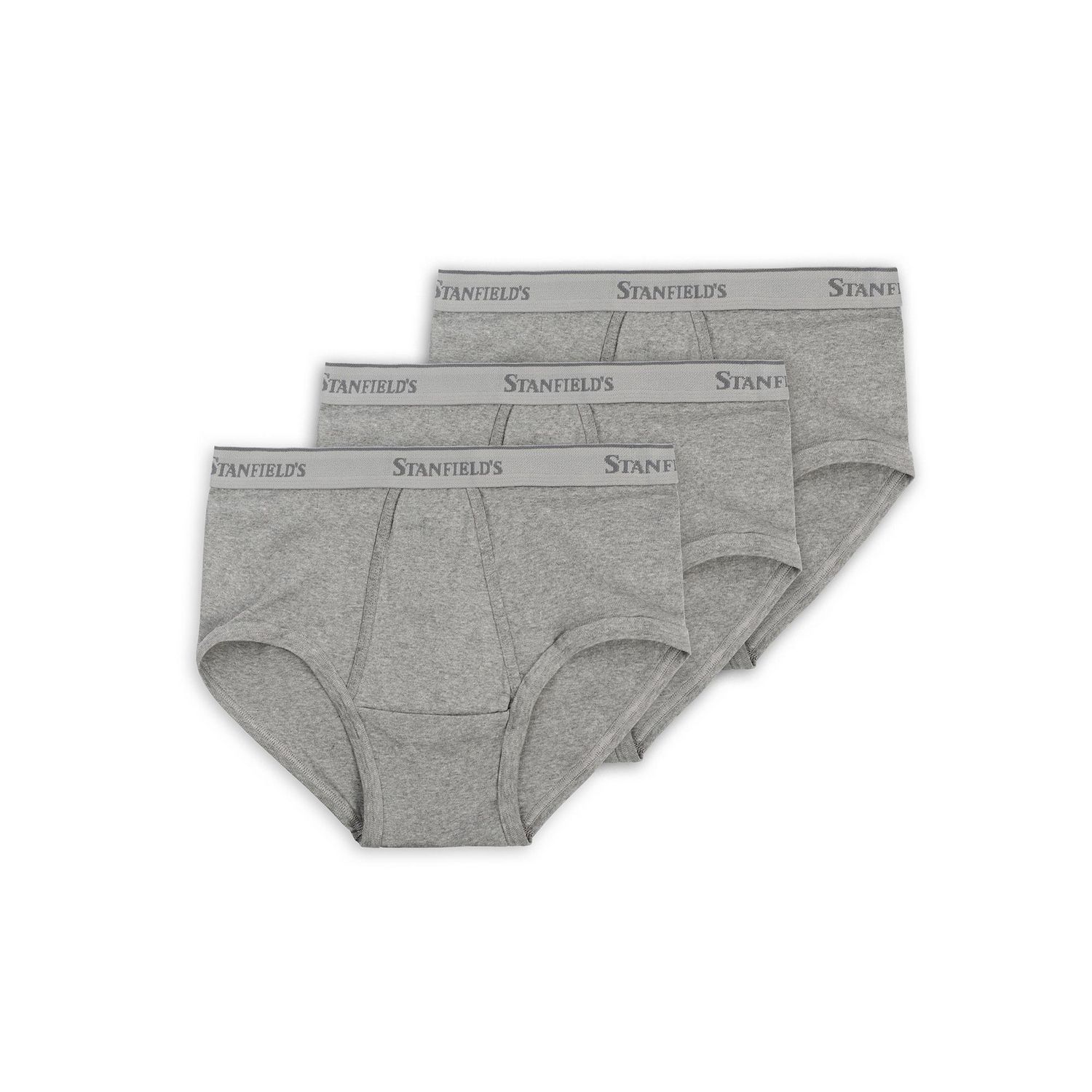 Stanfield's Lot de 3 sous-vêtements qualité supérieure 100 % coton pour hommes