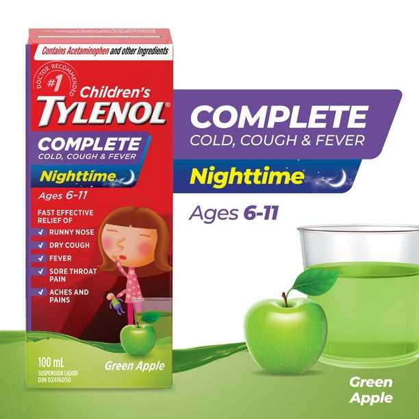 TYLENOL® Children’s Complete Cold, Cough & Fever Suspension Liquid