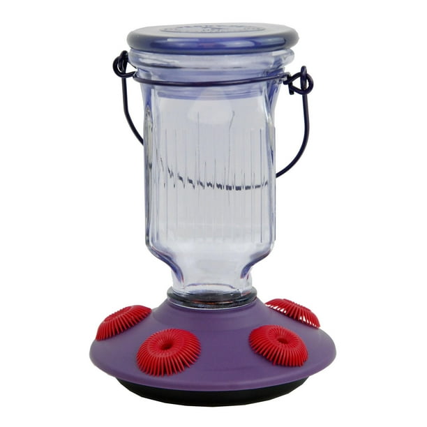 Perky-Pet Lavender Field Top-Fill Glass Hummingbird Feeder