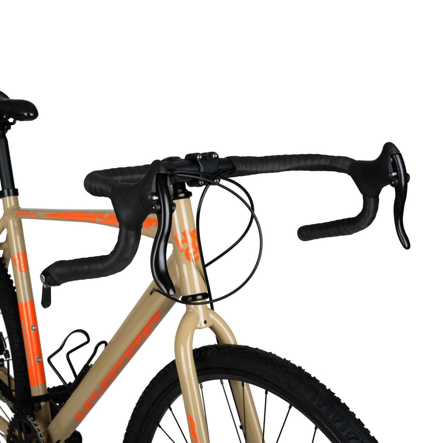 Hyper 700c Gravel Road Bike Unisex Aluminum frame Tan Gloss