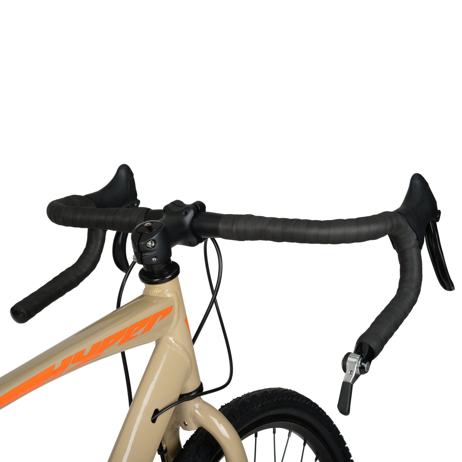 Hyper 700c Gravel Road Bike Unisex Aluminum frame Tan Gloss