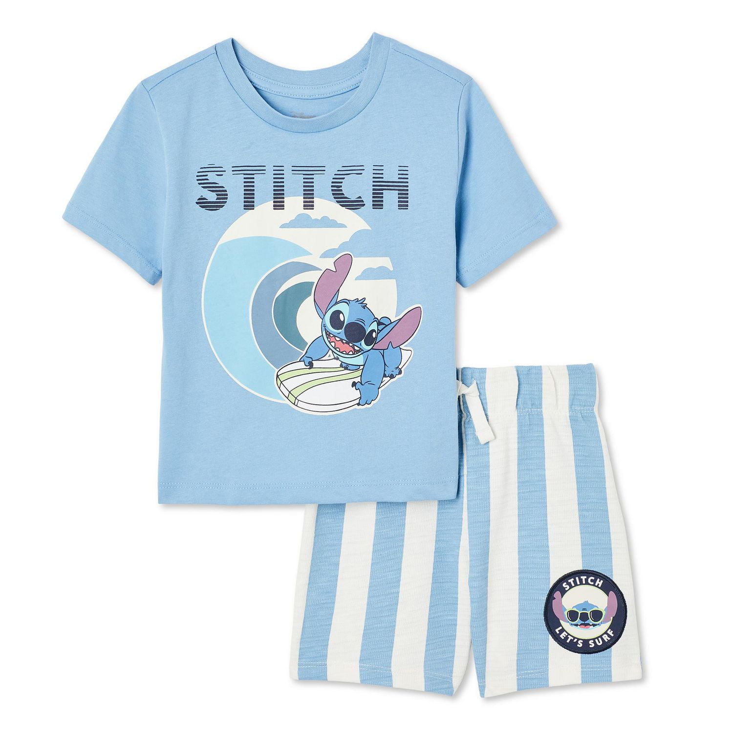 Disney Toddler Boys' Stitch Short 2-Piece Set