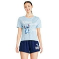 thumbnail image 1 of Disney Women's Stitch Cropped Tee, 1 of 3