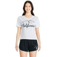 thumbnail image 1 of Disney Women's Mickey Mouse Cropped Tee, 1 of 3