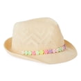 thumbnail image 1 of George Girls' Straw Fedora, 1 of 2