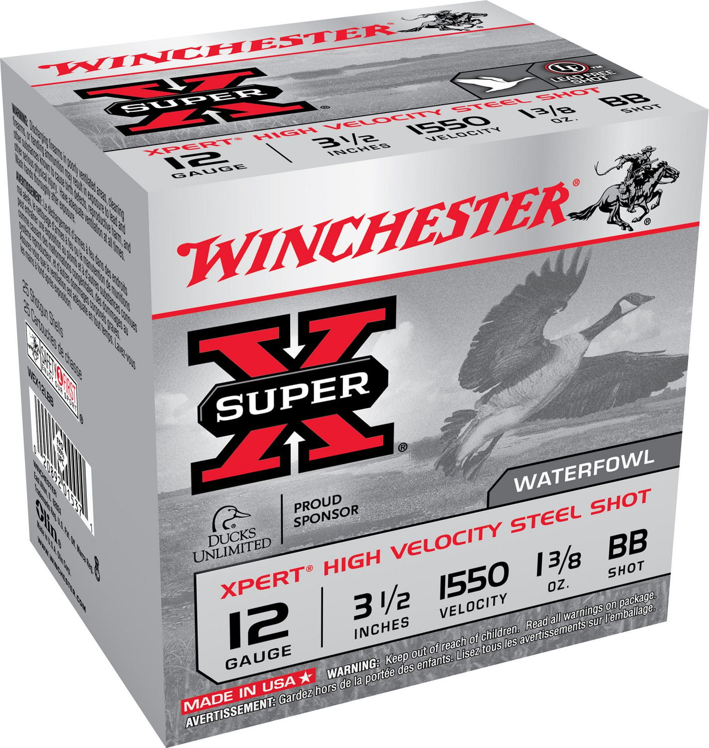 Winchester SuperX Xpert High Velocity Steel Shot Load 12Gauge BB Shot