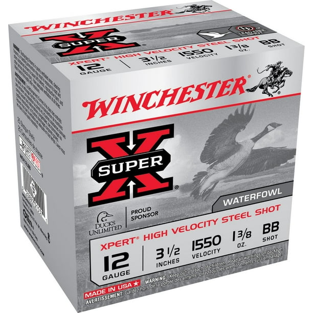 Winchester Munition Charge en acier de haute vélocité Xpert, calibre 12