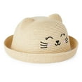 thumbnail image 1 of George Toddler Girls' Kitty Straw Hat, 1 of 2