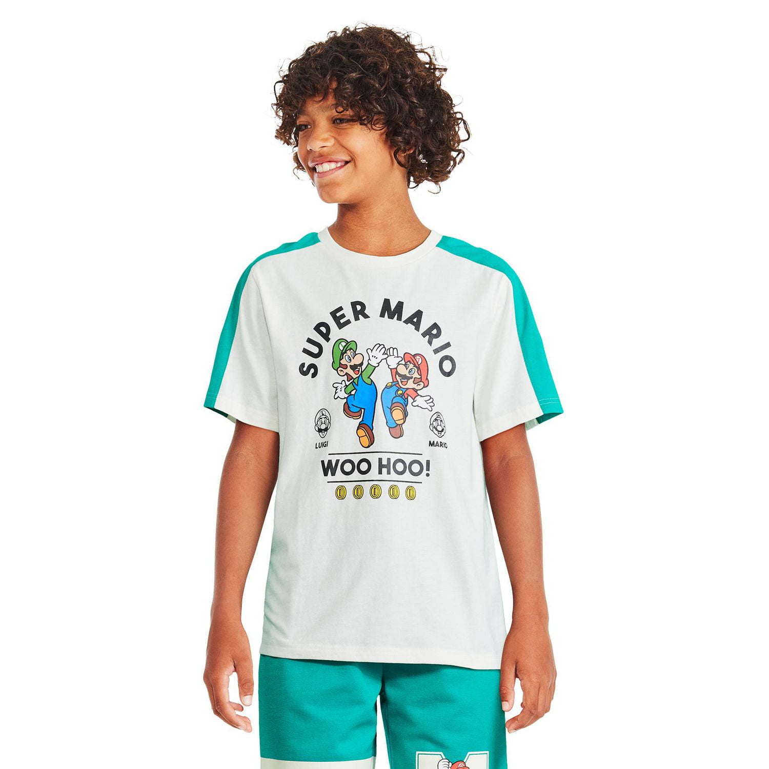 T-shirt avec Mario et Luigi Super Mario pour garçons