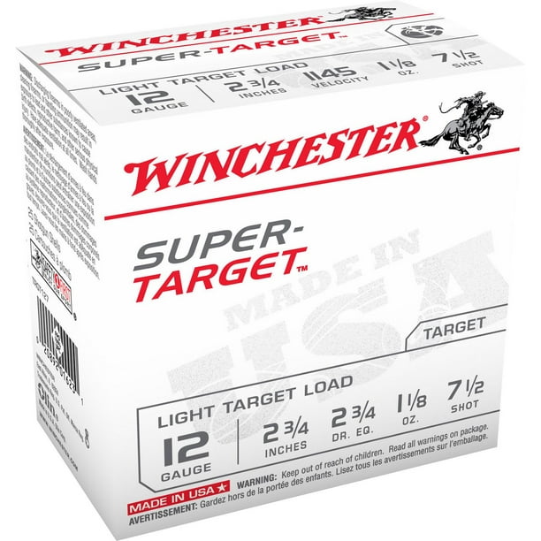 Winchester Munition Charge à cible légère Super-Target, calibre 12