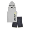 thumbnail image 1 of Ensemble 2 pièces avec débardeur à capuchon Athletic Works pour garçons, 1 of 2