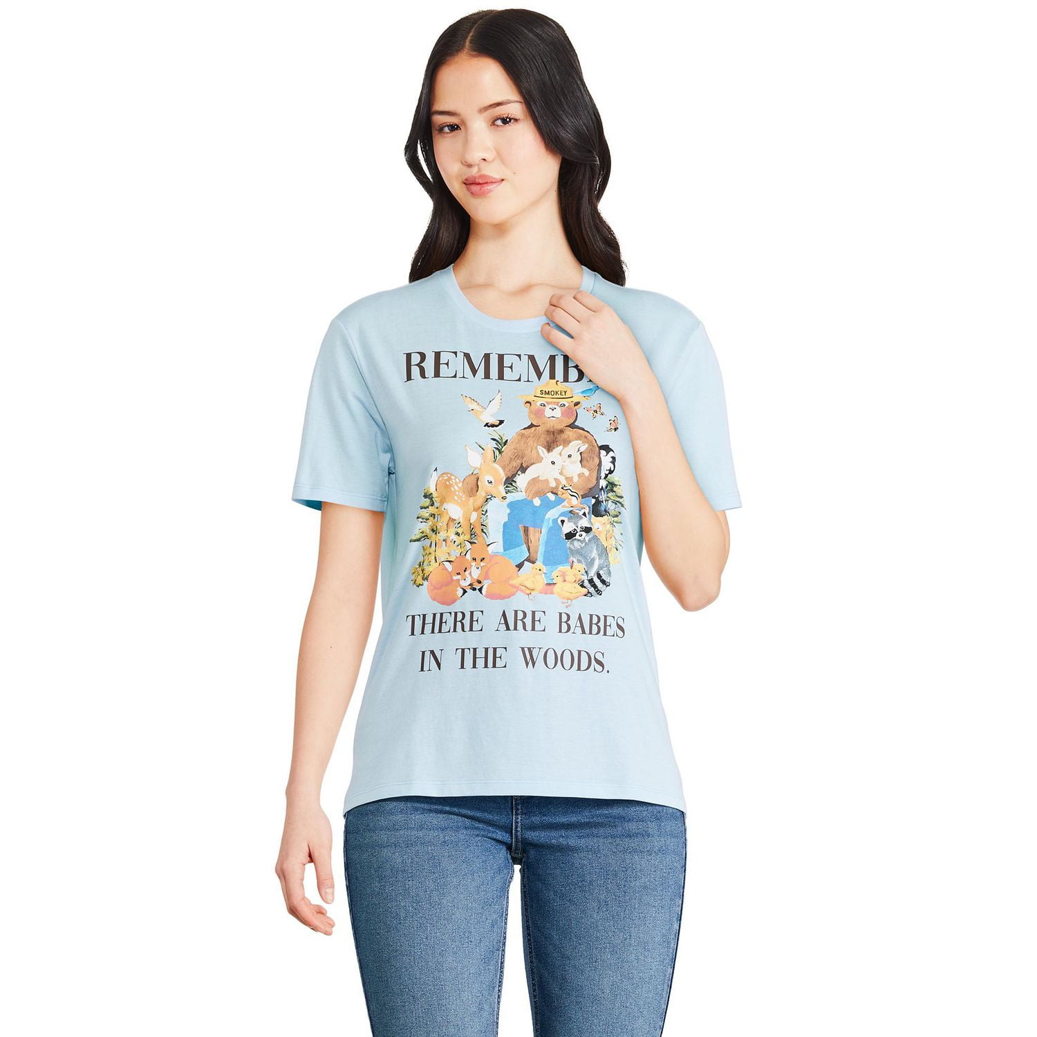 Smokey Bear Women's Short Sleeve Tee, Sizes XS-XL