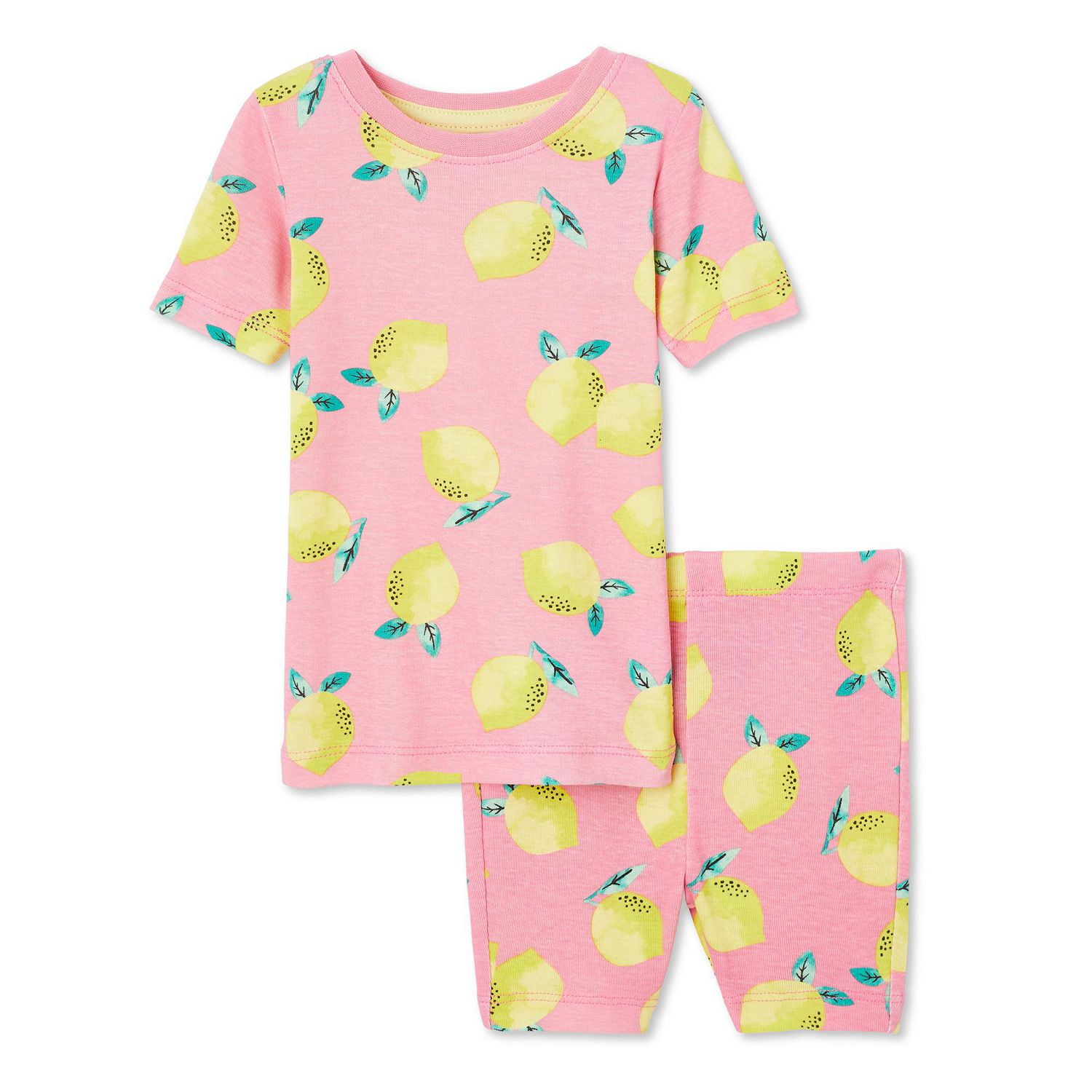 George Baby Girls' Pajama 2-Piece Set, Sizes 0-24 months