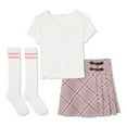 thumbnail image 1 of Btween Girls' Skort 3-Piece Set, 1 of 3