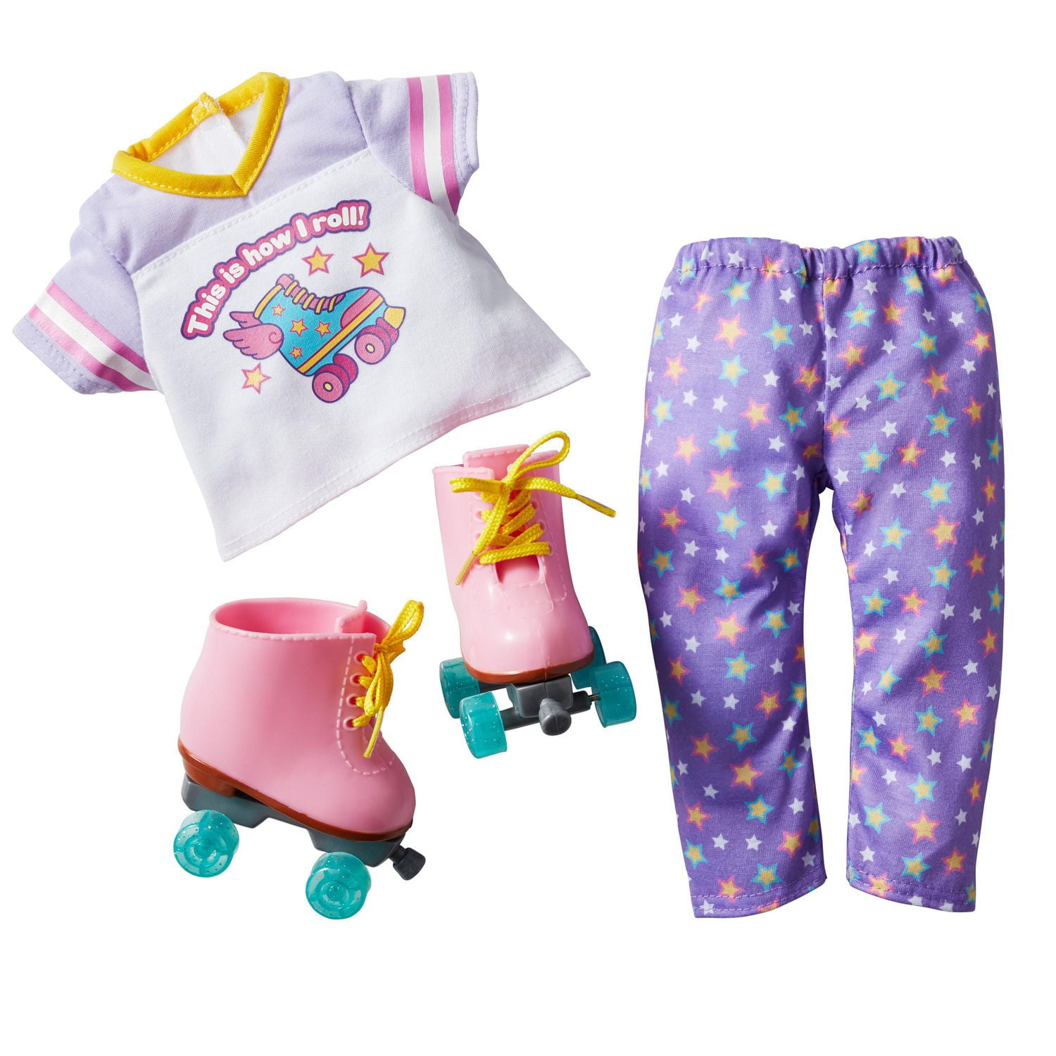 My Life As Purple Leggings Roller Skate Outfit for 18-Inch Doll