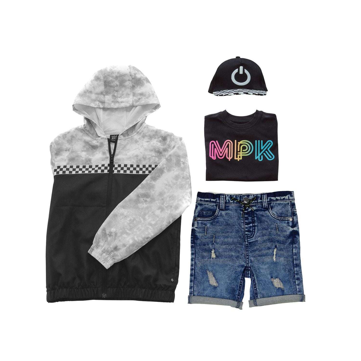 Mini Pop Kids Checkered Hat