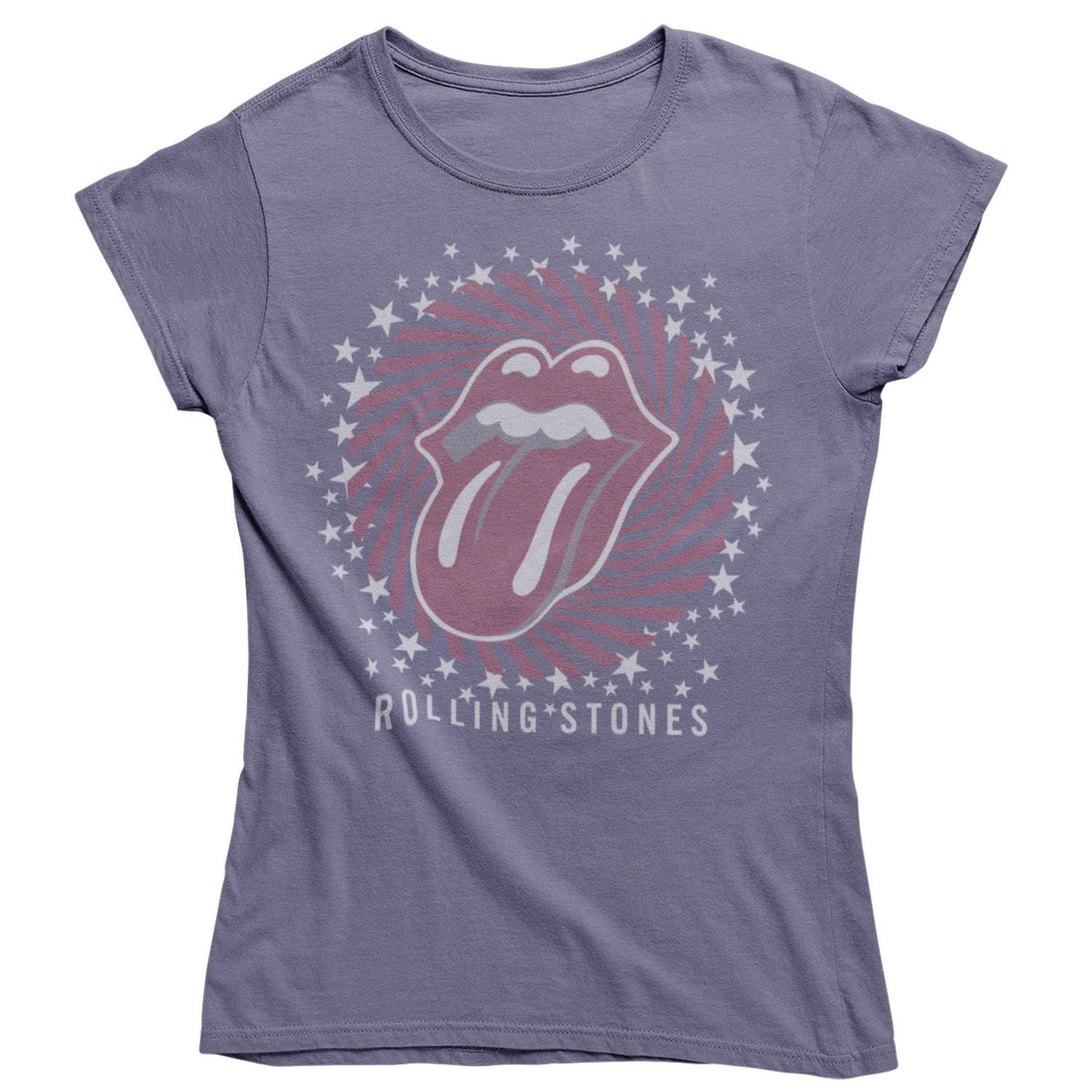 Rolling Stones Tee shirt femme. Ce t-shirt à manches courtes ajusté et col rond pour femme peut facilement être porté avec votre jean ou votre bas préféré et