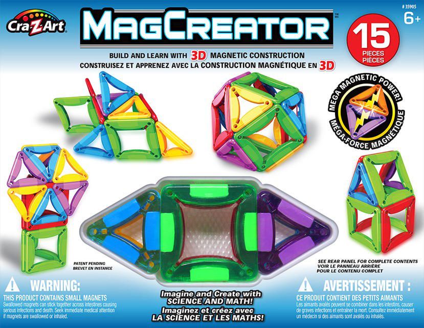 Magformers MagCreator 15 Piece Construction Set 35905 3d for sale online 