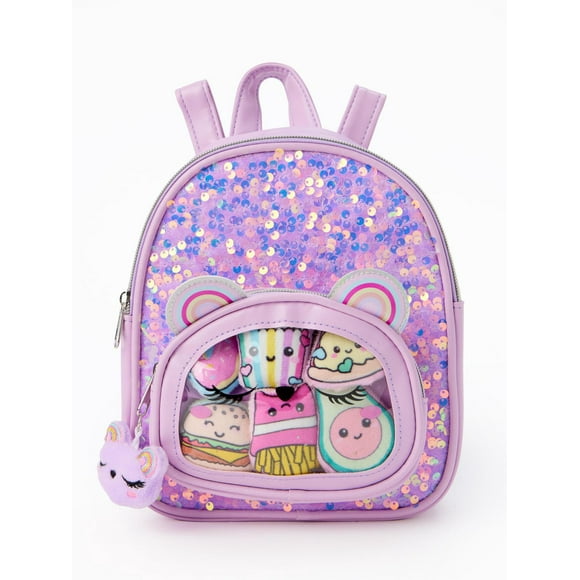 Mini sac à dos crème glacée et brillance
