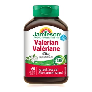 Jamieson Valerian Softgels, 400 mg, 60 Nombre