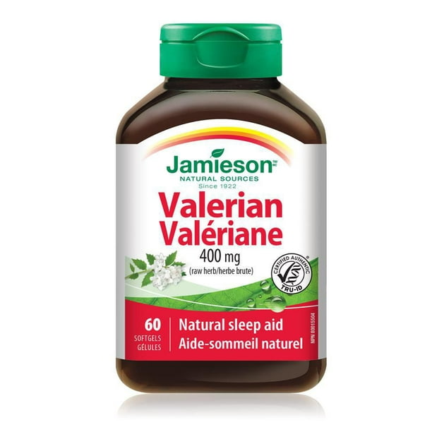 Jamieson Gélules de Valériane 400 mg 60 gélules