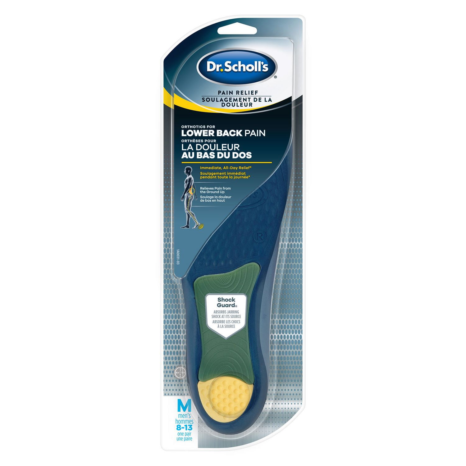 Dr.Scholl's® Pain Relief Orthotics for Lower Back Pain Men Walmart
