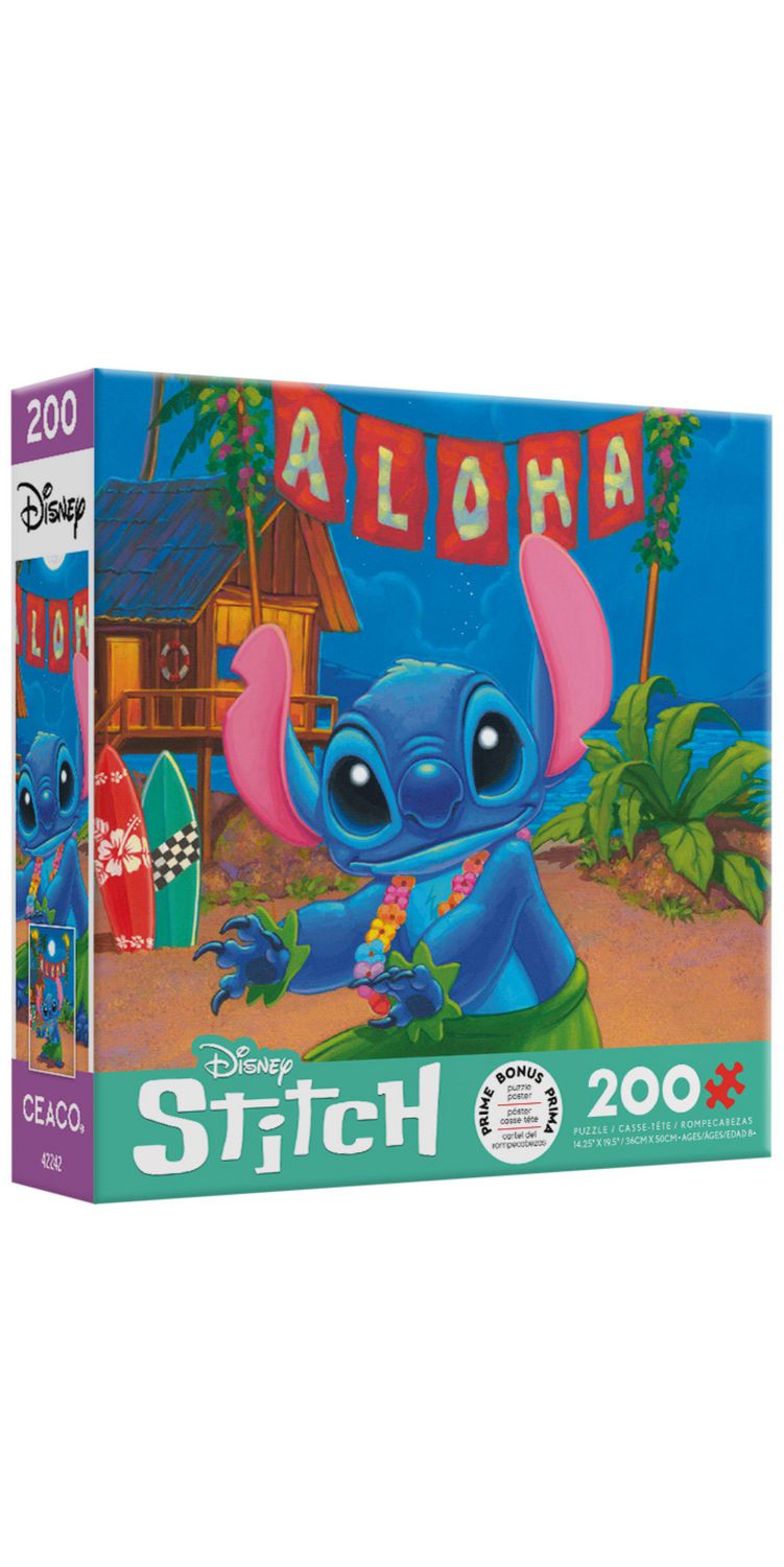 Ceaco - Disney Friends - Hula Stitch - Oversized 200 Piece Jigsaw Puzzle