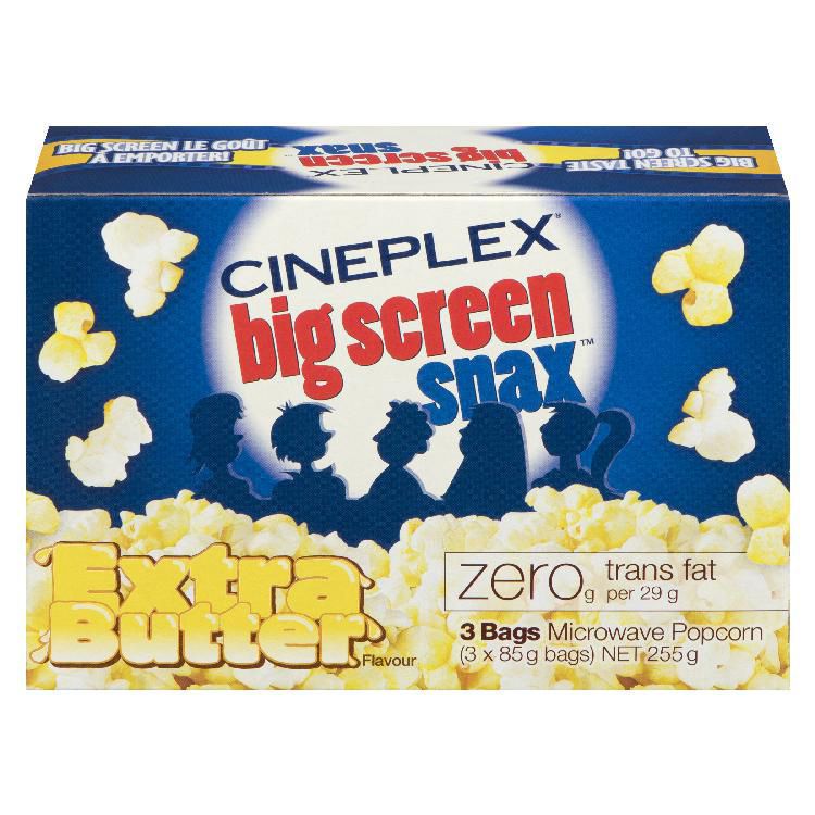 Cineplex Entertainment Cineplex Big Screen Snax Microwave Extra Butter