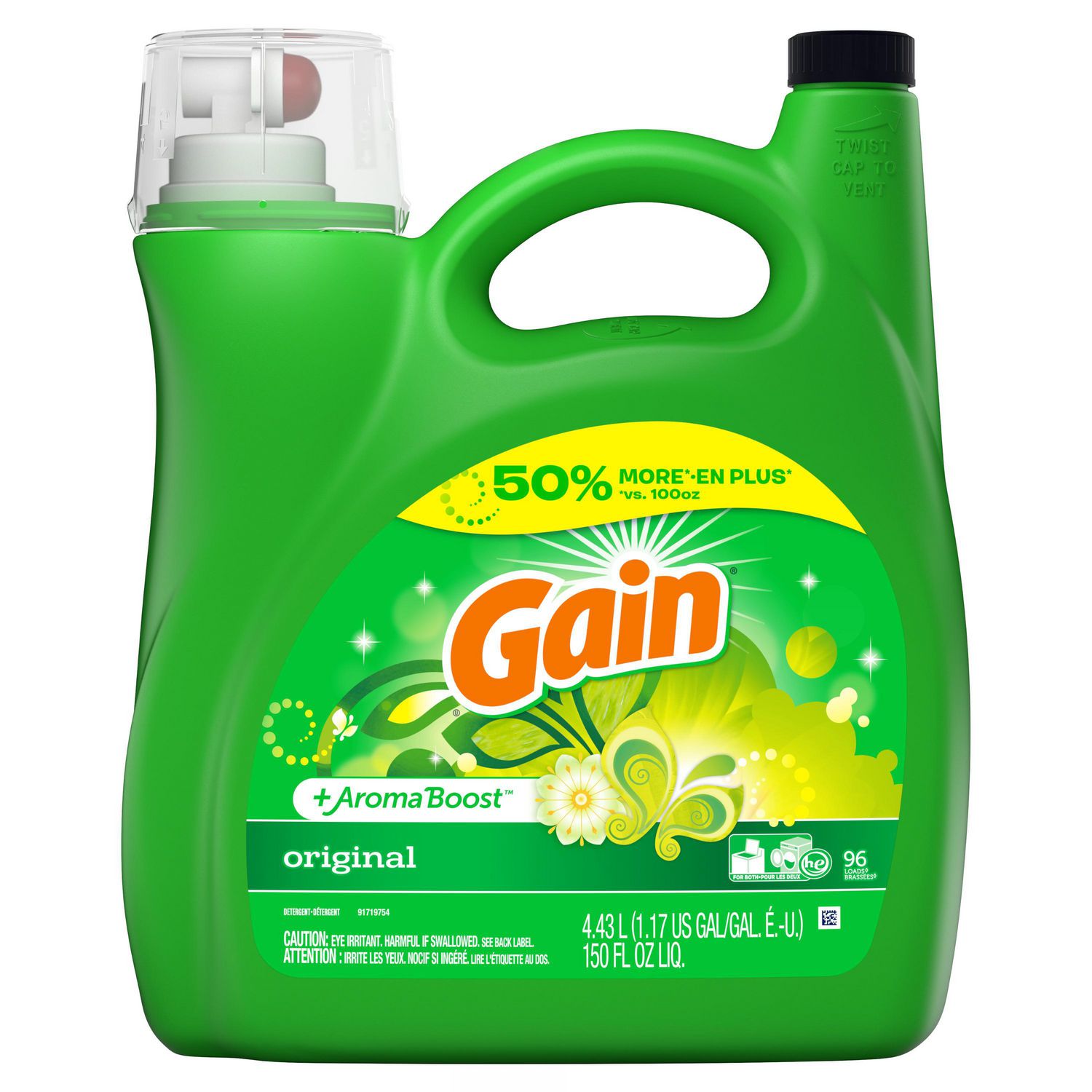 Gain Liquid Laundry Detergent, Original 